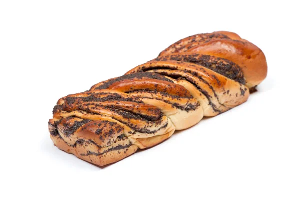 Groot broodje met maanzaad — Stockfoto