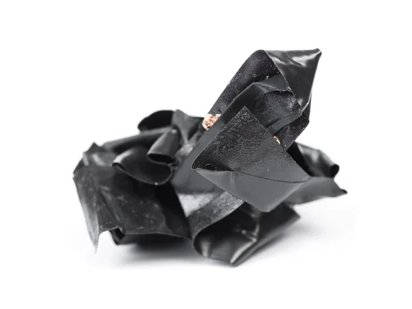 Siyah buruşturulmuş bant — Stok fotoğraf