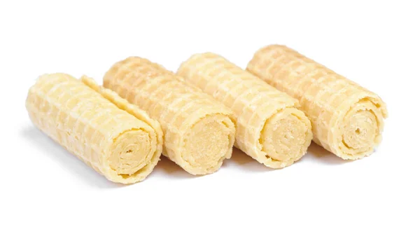 Group of wafer rolls — Stock Photo, Image