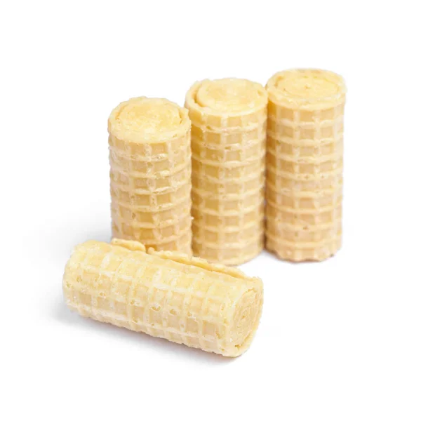 Group of wafer rolls — Stock Photo, Image