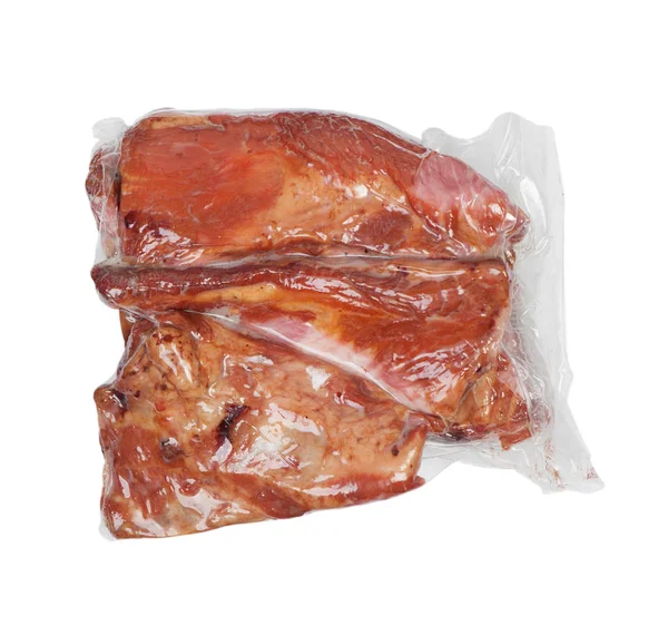Vakum paketinde Füme domuz eti — Stok fotoğraf