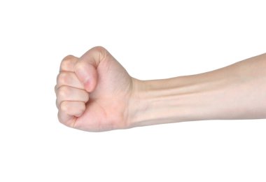 Erkek yumruk el kişinin gücü göstermek