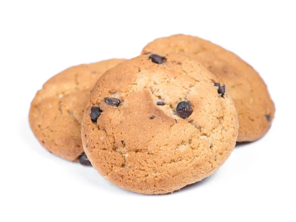 Un mucchio di biscotti di farina d'avena con gocce di cioccolato — Foto Stock