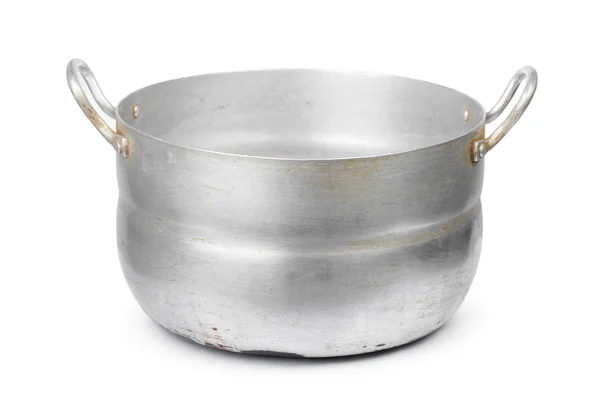 Ancienne casserole en aluminium — Photo