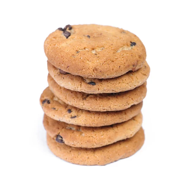 Torre de galletas de avena con viruta de chocolate — Foto de Stock