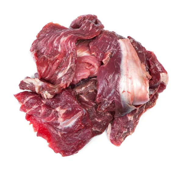 Pezzi di carne bovina cruda — Foto Stock