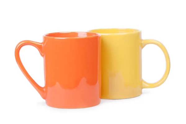 Two mugs isolated — Stock Photo, Image