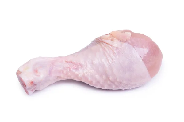 Rohe Chicken Drumstick Isoliert Auf Weißem Hintergrund — Stockfoto