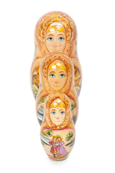 Russian folk wooden nesting doll \