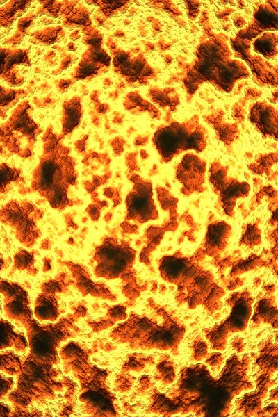 火山性の地獄熱溶融溶岩のテクスチャ 明るい抽象的背景 — ストック写真