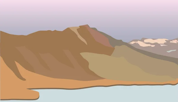 nehir dağlarda, vektör