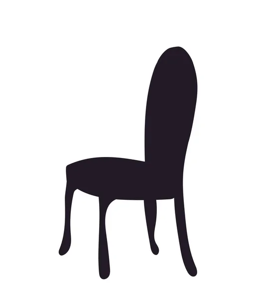 Кресла Силуэт Вектор Белый Фон — стоковый вектор