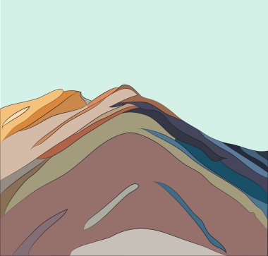 Gün batımında dağların manzarası