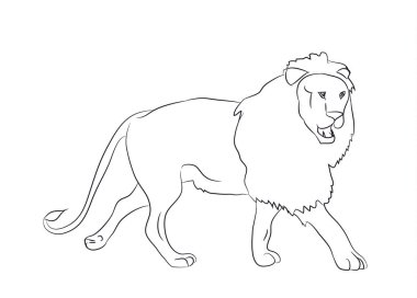 köpek portre profil, arayın, vektör