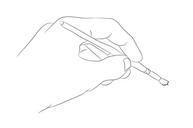 insan el çizimi çizgiler, vektör, beyaz arka plan