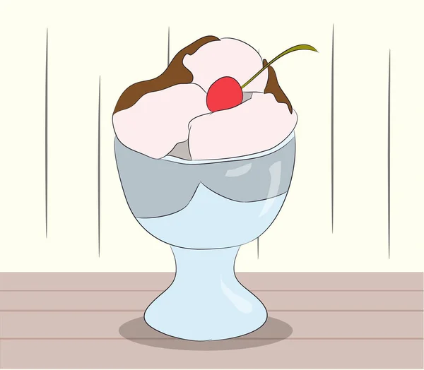 Helado Helado Helado Helado Helado — Vector de stock