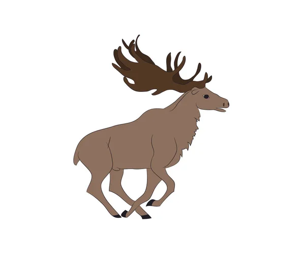 Deer lies, vector — Stock Vector