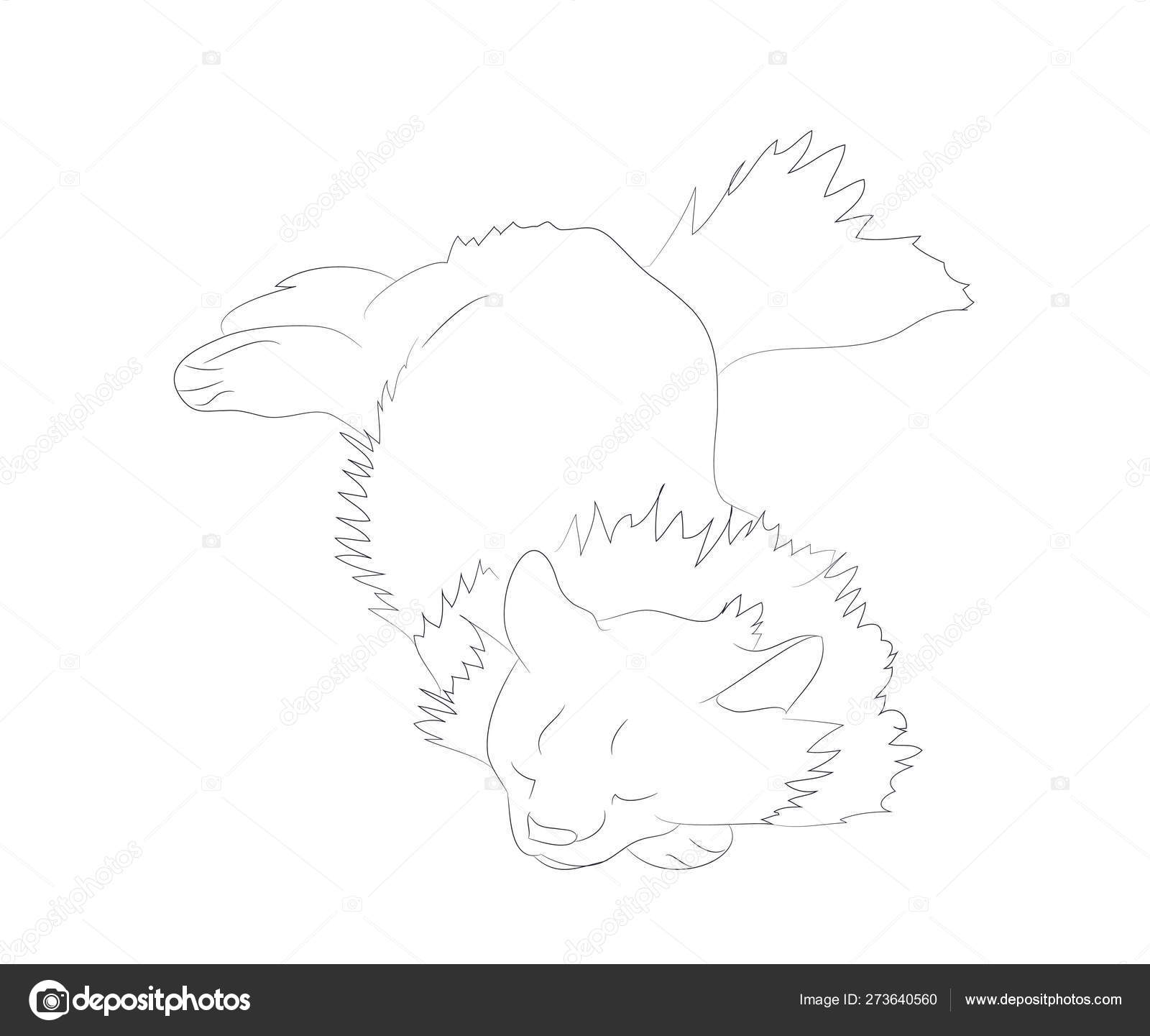 Illustration Vectorielle D Un Chat Qui Se Trouve Tracer Des Lignes Image Vectorielle Par A Nestr C Illustration Illustration Vectorielle D Un Chat Qui Se Trouve Tracer Des Lignes Image Vectorielle Par A Nestr C Illustration