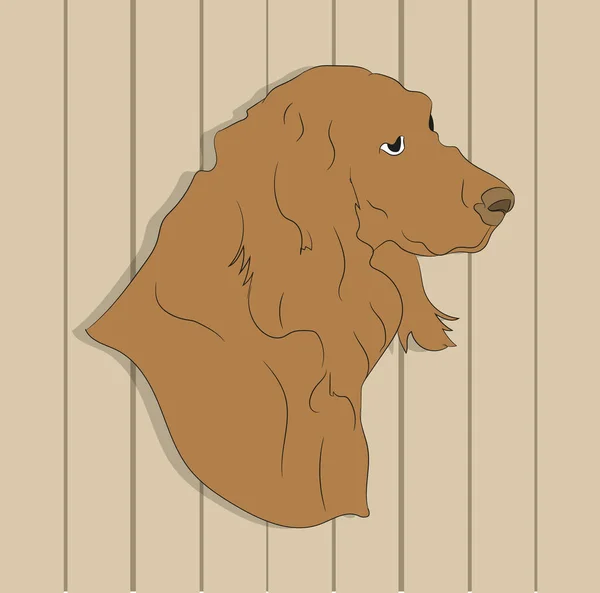 Vector Ilustración Retrato Perro Sobre Fondo Brillante Vector — Vector de stock