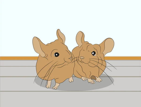 Vectorillustratie Van Een Muis Huis Vector — Stockvector