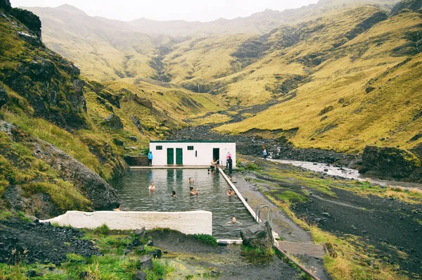 Piscina Secreta Vale Islândia — Fotografia de Stock