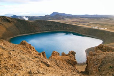Viti crater in Iceland clipart
