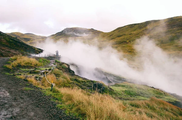 Vallei Van Reykjadalur Ijsland — Stockfoto