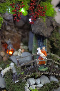 Yılbaşı, süsleme, üç, ışık, ev, Aile, kutlama, mutlu, Doğuş sahnesi, din 