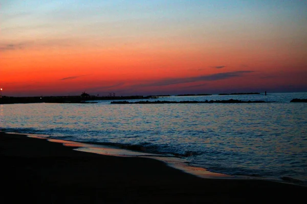 Mar Agua Rocas Río Olas Sol Atardecer Amanecer Arena Naturaleza — Foto de Stock