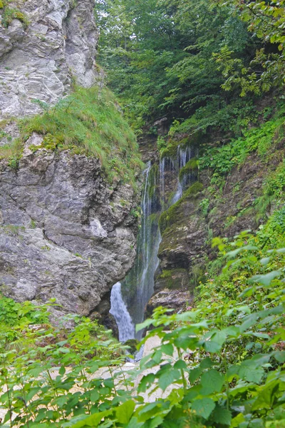 Cascata Rocce Montagna Selvaggia — Foto Stock