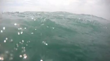 Deniz su yüzme adam bakış açısı