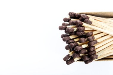Beyaz bir arka planda matchsticks