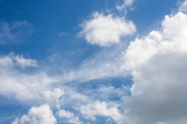 Bulut ve kopyalama alanı ile güzel mavi gökyüzü