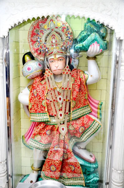 Egy Hindu Isten Hanuman Szobra Templomban — Stock Fotó