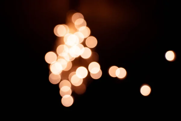 Luz abstrato fundo bokeh por desfoque ou desfocado no uso elemento de luz para fundo ou papel de parede na celebração do casamento de Natal ano novo diwali — Fotografia de Stock