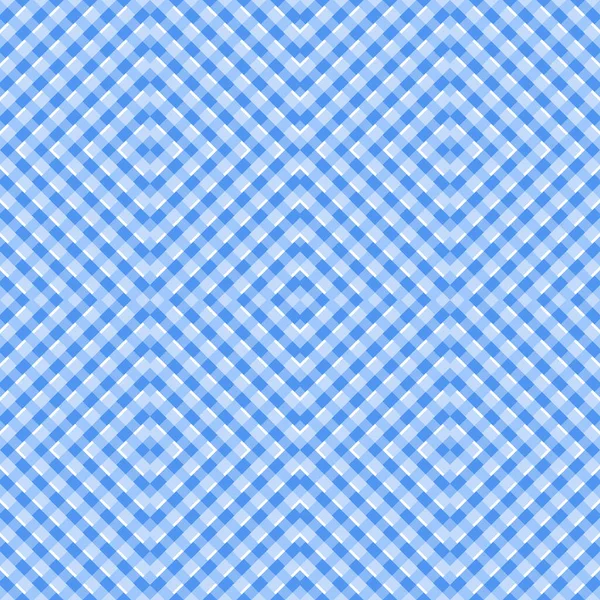 Blue White Diagonal Checkered Plaid Seamless Pattern — Stock fotografie