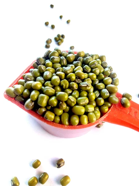 Green Mung Beans Ook Bekend Als Mung Dal Vigna Radiata — Stockfoto