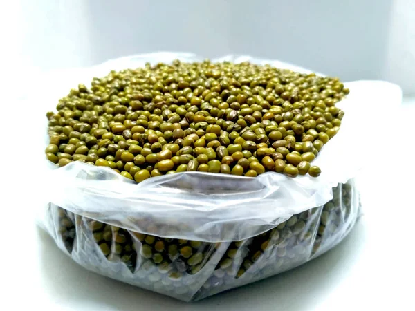 Frijoles Mung Verdes También Conocen Como Mung Dal Vigna Radiata — Foto de Stock