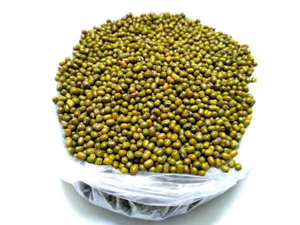 Haricots Mung Verts Également Connu Sous Nom Mung Dal Vigna — Photo