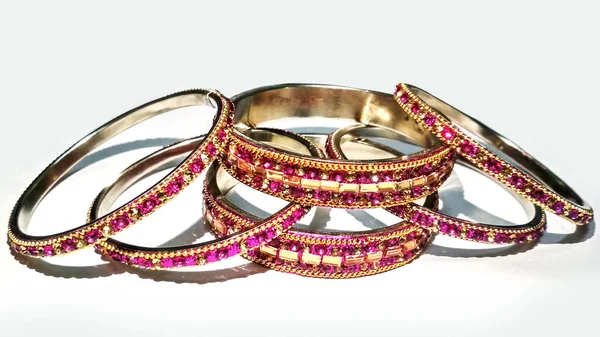 Traditional Indian Colored Wedding Bangles — Stock Photo, Image
