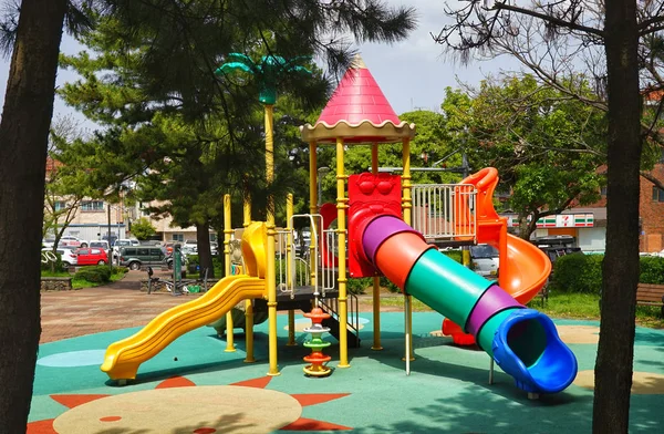 Île Jeju Corée Sud Avril 2018 Aire Jeux Pour Enfants — Photo