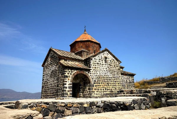Sevan Armenia Monasterio Costa Noroeste Del Lago Sevan Provincia Gegharkunik — Foto de Stock