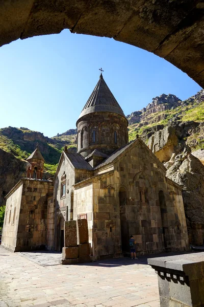 Yerevan Armenia Mosteiro Geghard Mosteiro Medieval Província Kotayk Armênia — Fotografia de Stock