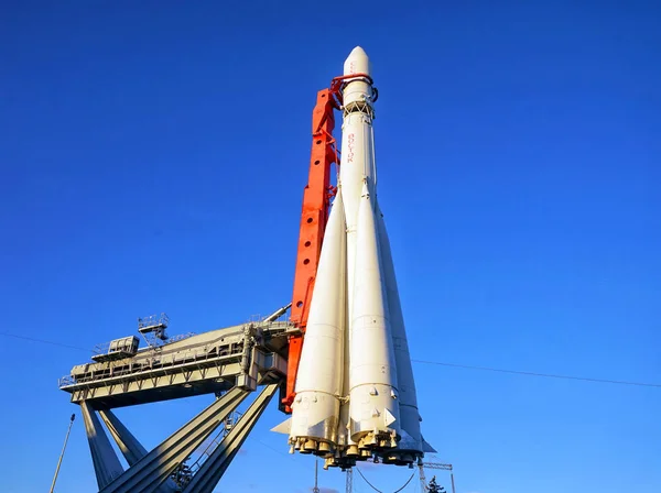 Moscow Russia August 2017 Vostok Three Stage Launch Vehicle Launching — Stock Photo, Image