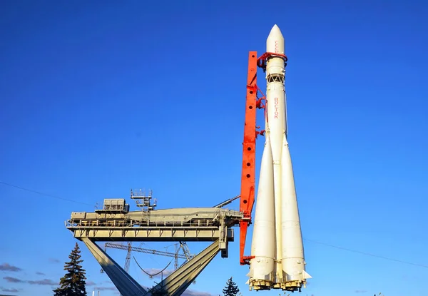 Moscow Russia August 2017 Vostok Three Stage Launch Vehicle Launching — Stock Photo, Image