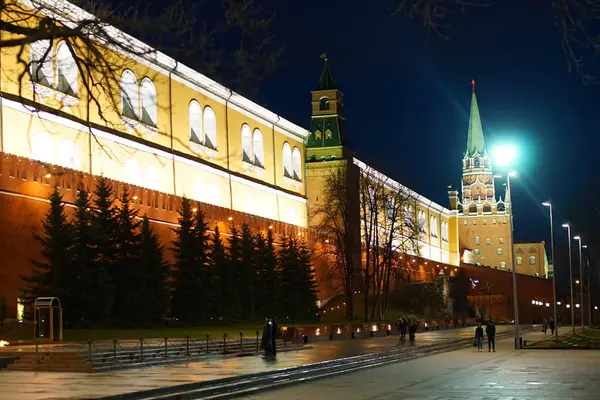 Moscow Russia January 2016 Kremlin Wall Alexander Garden — Stock Photo, Image