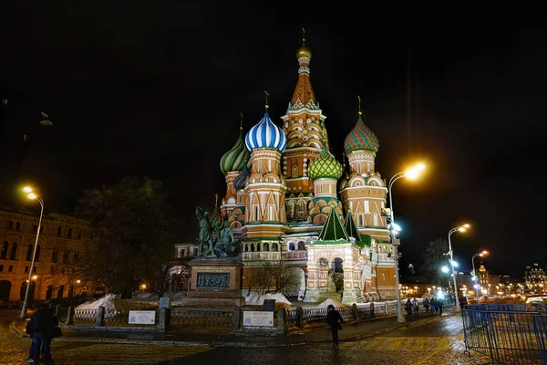 Moskva Ryssland Oktober 2016 Basils Katedralen Röda Torget — Stockfoto