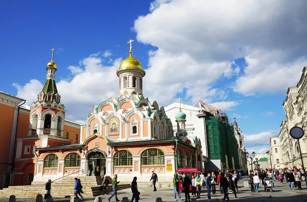 俄罗斯莫斯科 2016年10月 红场上帝母亲喀山圣堂 — 图库照片