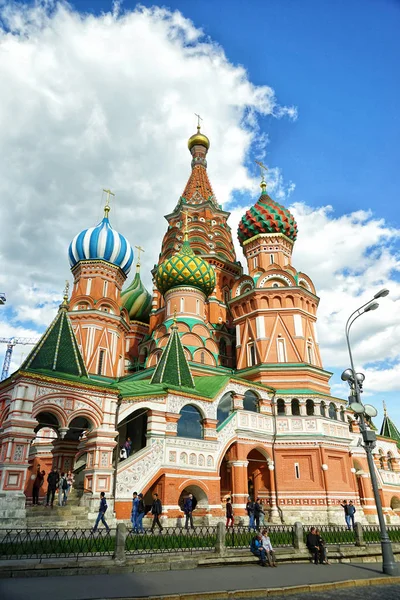 Moskva Ryssland Oktober 2016 Basils Katedralen Röda Torget — Stockfoto