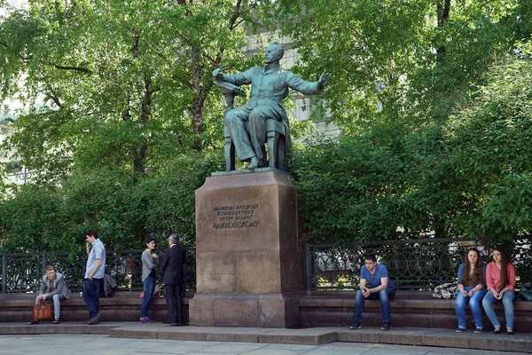 Moscú Rusia Junio 2018 Monumento Gran Compositor Ruso Piotr Ilich — Foto de Stock